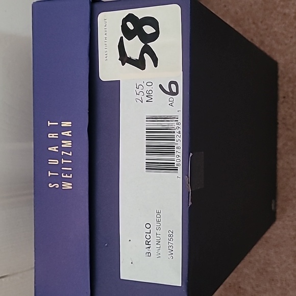 Stuart Weitzman 'Barclo' Suede heeled Loafer/Pumps 6 - Picture 12 of 15